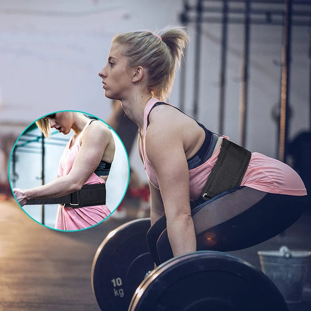 Fitness Weight Lifting Belt for Men & Women Gym Belts for Weightlifting, Powerlifting, Strength Training, Squat or Deadlift