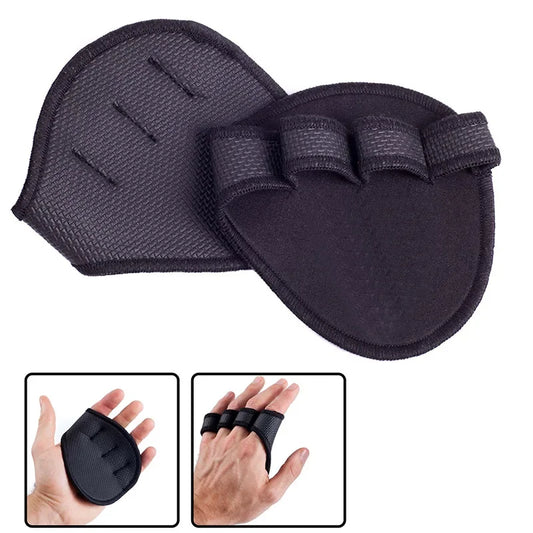 2PCS Neoprene Grip Pads Lifting Grips Gym Workout Gloves Weightlifting Calisthenics Powerlifting Fitness Sports Hand Protector