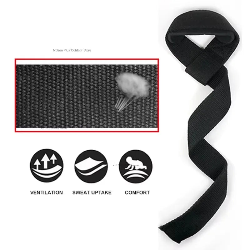 1PC Weightlifting Wrist Strap Protection Bodybuilding Grip Band Support Band Fitness Band Weightlifting Lifting Straps