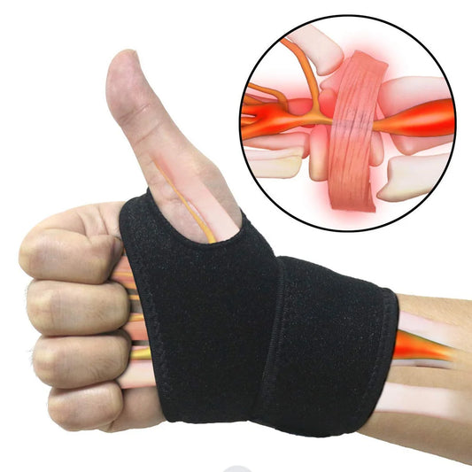 1Pc Gym Wrist Band Sports Wristband New Wrist Brace Wrist Support Splint Fractures Carpal Tunnel Wristbands for Fitness